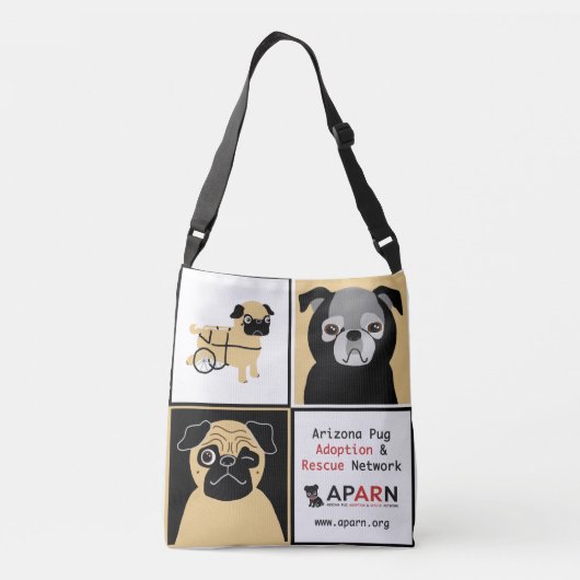 APARN Reddingsbuis All-Over-Print Cross Body Bag Crossbody Tas (Achterkant)