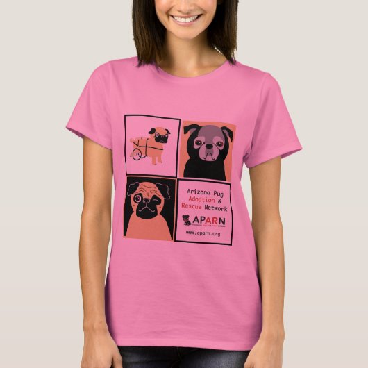 APARN Rescue Pugs Damas Micro-Fiber T-Shirt (Voorkant)