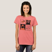 APARN Rescue Pugs Dames Melange Ringer T-shirt (Voorkant volledig)