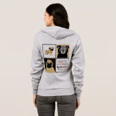 APARN Rescue Pugs Women's American Apparel Hoodie (Achterkant volledig)