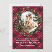 Apart, maar samen met Wreatther Flannel FotoKerstm Kaart (Voorkant)