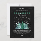 Apart manieren break-up Kaart (Voorkant)