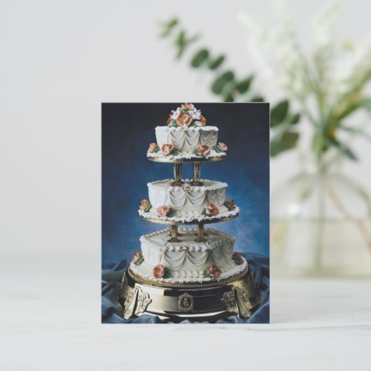 Aparte laag-bruiloft briefkaart (Staand voorkant)