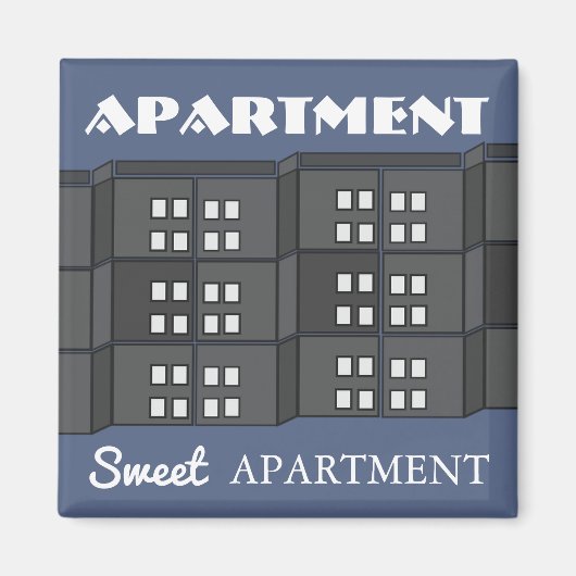 "Apartement Sweet Aparté" Magneet (Voorkant)