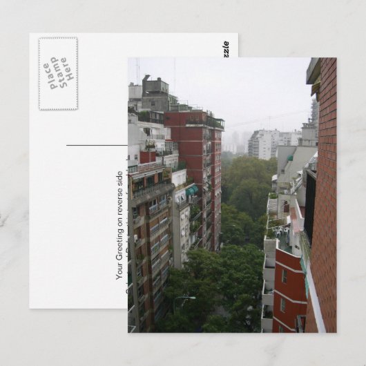 Apartementen van Buenos Aires in Argentinië Briefkaart (Voorkant / Achterkant)