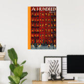 Apartment Building Poster  Lit Windows, Winter (Thuiskantoor)