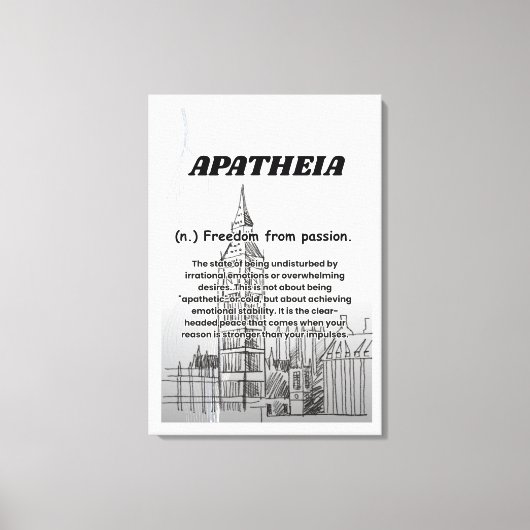 Apatheia Canvasprint Canvas Afdruk (Voorkant)