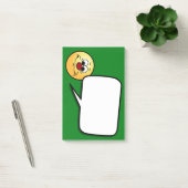 Apathetisch gezicht Grumpey Post-it® Notes (Kantoor)