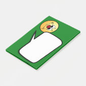 Apathetisch gezicht Grumpey Post-it® Notes (Schuin)