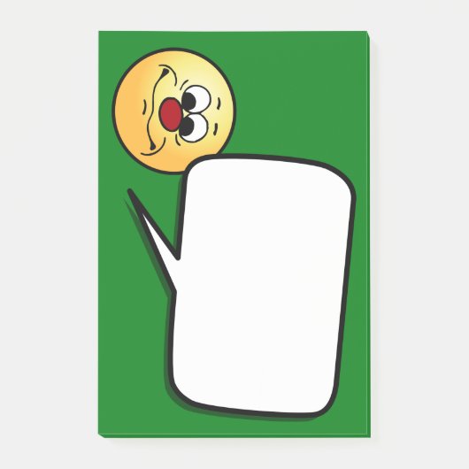 Apathetisch gezicht Grumpey Post-it® Notes (Voorkant)