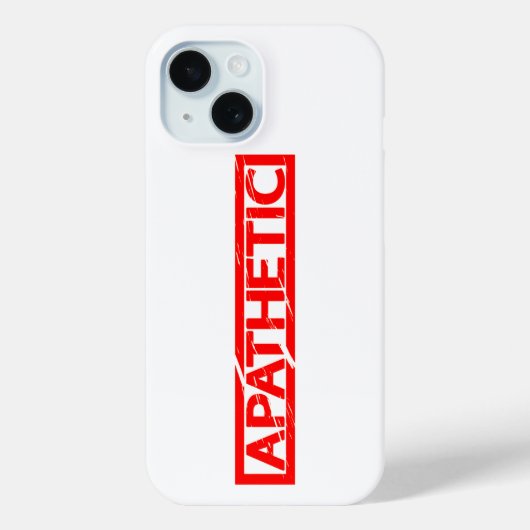 Apathetisch stempel Case-Mate iPhone case (Achterkant)