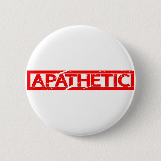 Apathetisch stempel ronde button 5,7 cm (Voorkant)
