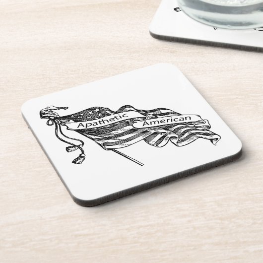 Apathetische Amerikaan Bier Onderzetter (Linkerzijde)