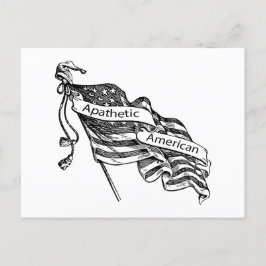 Apathetische Amerikaan Briefkaart