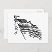 Apathetische Amerikaan Briefkaart (Voorkant / Achterkant)