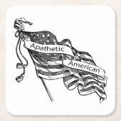 Apathetische Amerikaan Kartonnen Onderzetters (Voorkant)