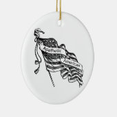 Apathetische Amerikaan Keramisch Ornament (Rechts)