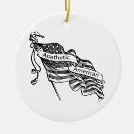 Apathetische Amerikaan Keramisch Ornament