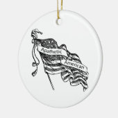 Apathetische Amerikaan Keramisch Ornament (Links)