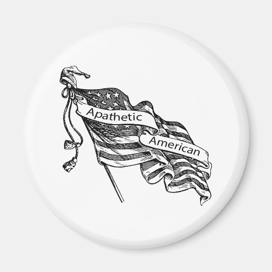 Apathetische Amerikaan Magneet (Voorkant)