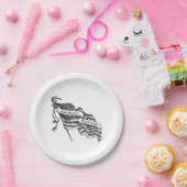 Apathetische Amerikaan Papieren Bordje (Feest)