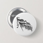 Apathetische Amerikaan Ronde Button 5,7 Cm (Voorkant /achterkant)