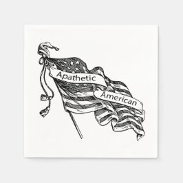 Apathetische Amerikaan Servet