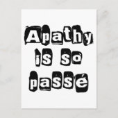 Apathie is zo Passé Briefkaart (Voorkant)