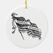 Apathische Amerikaan Keramisch Ornament (Achterkant)
