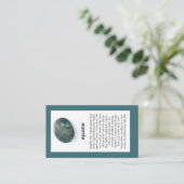 Apatite Crystal Betekenis Sieraden Display Edelste Visitekaartje (Staand voorkant)