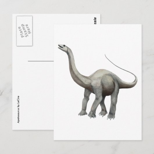 Apatosaurus Briefkaart (Voorkant / Achterkant)