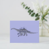 Apatosaurus Briefkaart (Staand voorkant)