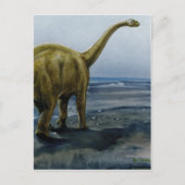 Apatosaurus (Brontosaurus) Illustratie Briefkaart (Voorkant)
