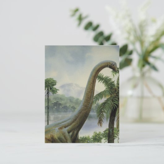 Apatosaurus (Brontosaurus) Voorbeeld Briefkaart (Staand voorkant)