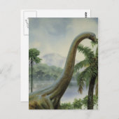 Apatosaurus (Brontosaurus) Voorbeeld Briefkaart (Voorkant / Achterkant)