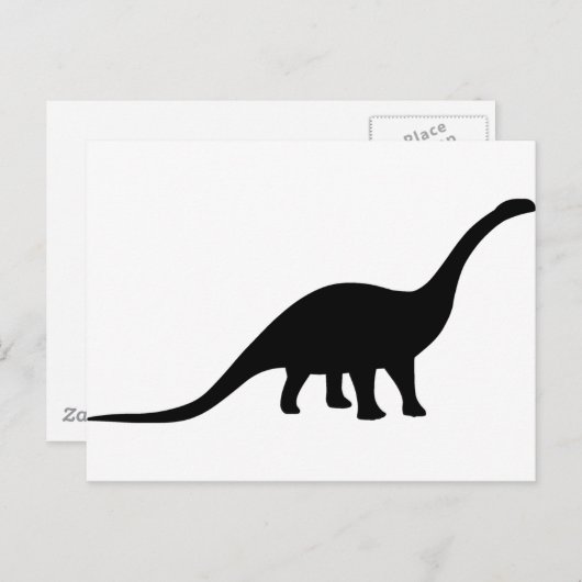 Apatosaurus Dinosaur Briefkaart (Voorkant / Achterkant)