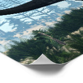 Apatosaurus dinosaur in de woestijn - 3D rendering Poster (Hoek)