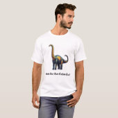 Apatosaurus Dinosaur Maak Je Eigen Aangepaste Teks T-shirt (Voorkant volledig)