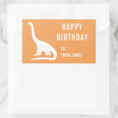 Apatosaurus Dinosaur Personaliseer Gift Sticker (Tas)