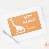 Apatosaurus Dinosaur Personaliseer Gift Sticker (Envelop)