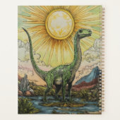 Apatosaurus dinosaurus illustratie planner (Achterkant)