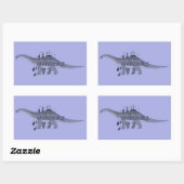Apatosaurus Rechthoekige Sticker (Vel)