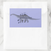 Apatosaurus Rechthoekige Sticker (Tas)