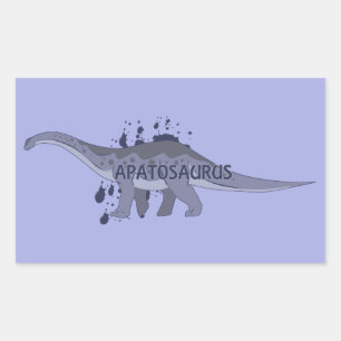 Apatosaurus Rechthoekige Sticker