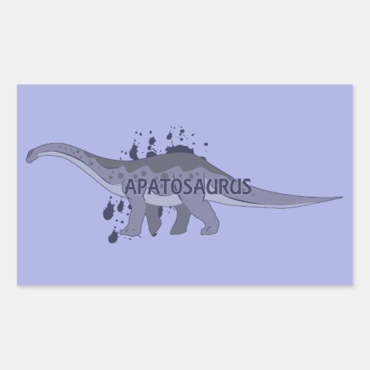 Apatosaurus Rechthoekige Sticker (Voorkant)