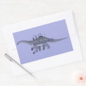 Apatosaurus Rechthoekige Sticker (Envelop)