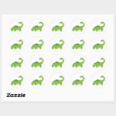 Apatosaurus Ronde Sticker (Vel)