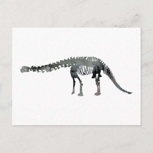 apatosaurus skelet briefkaart (Voorkant)