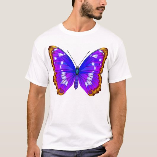 Apatura iris en red Admiral T-shirt (Voorkant)