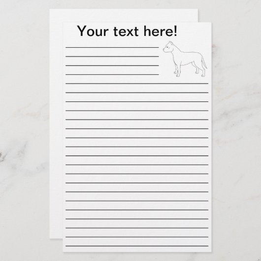 APBT Lined Briefpapier (Voorkant / Achterkant)